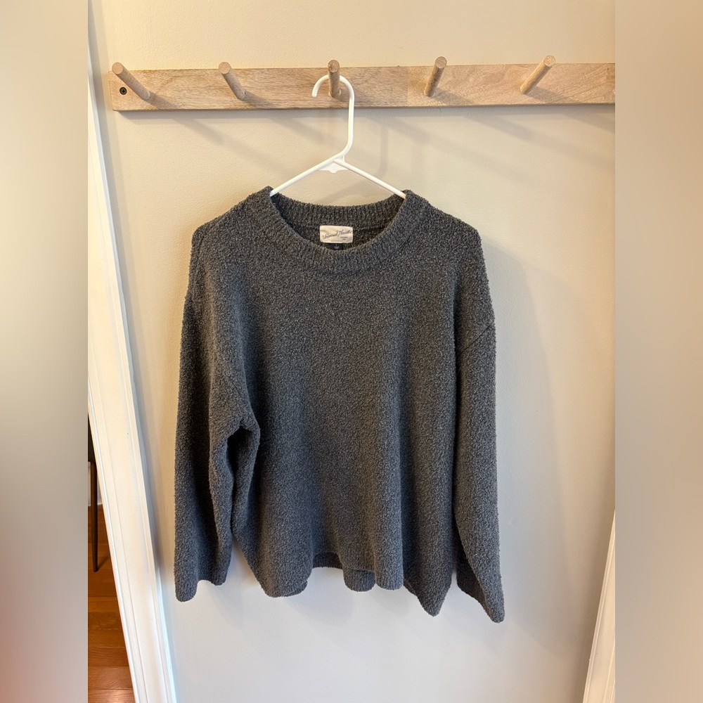 Cozy Gray Sweater L